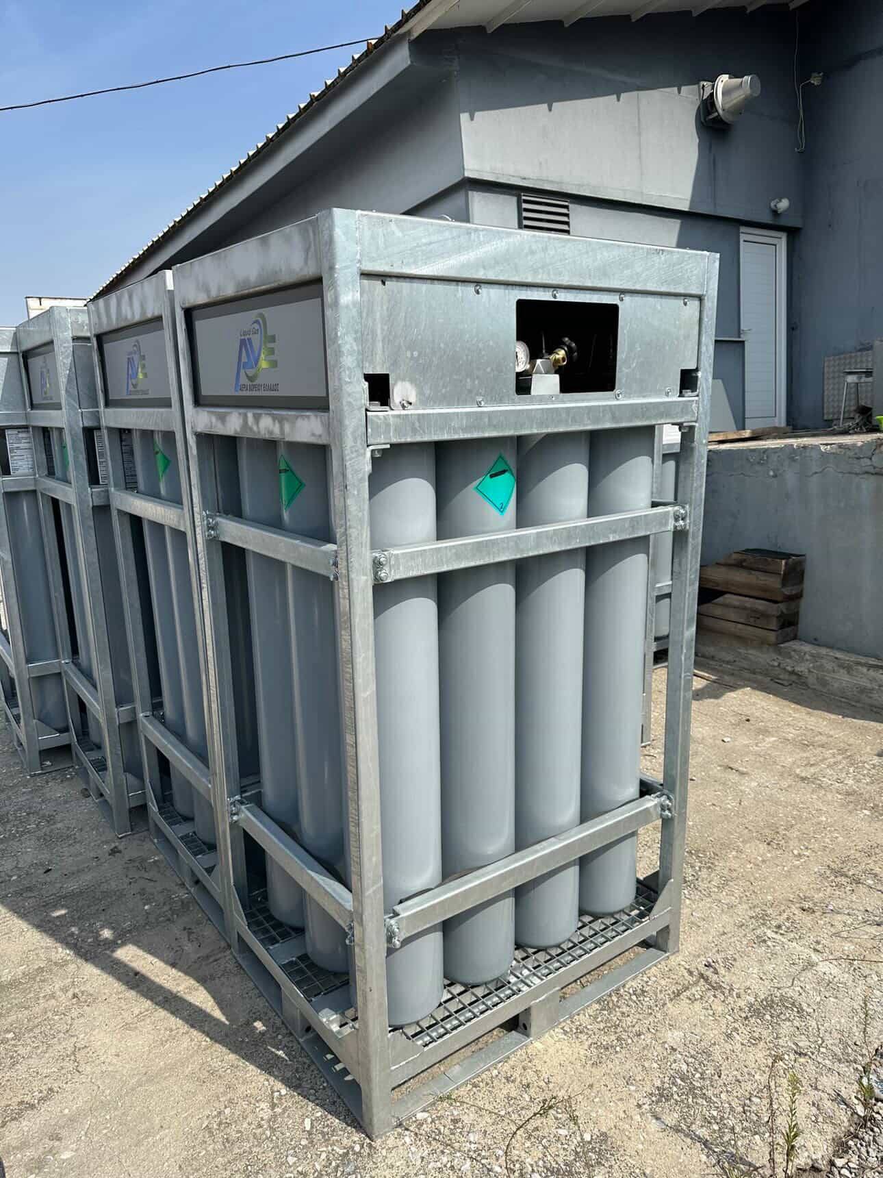 Racks φιαλών αερίων